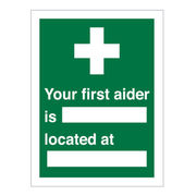 First Aider Sign
